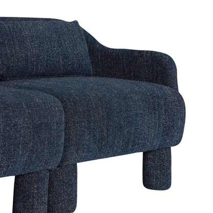 Elegance sohva Tummansininen - 224x73xH74