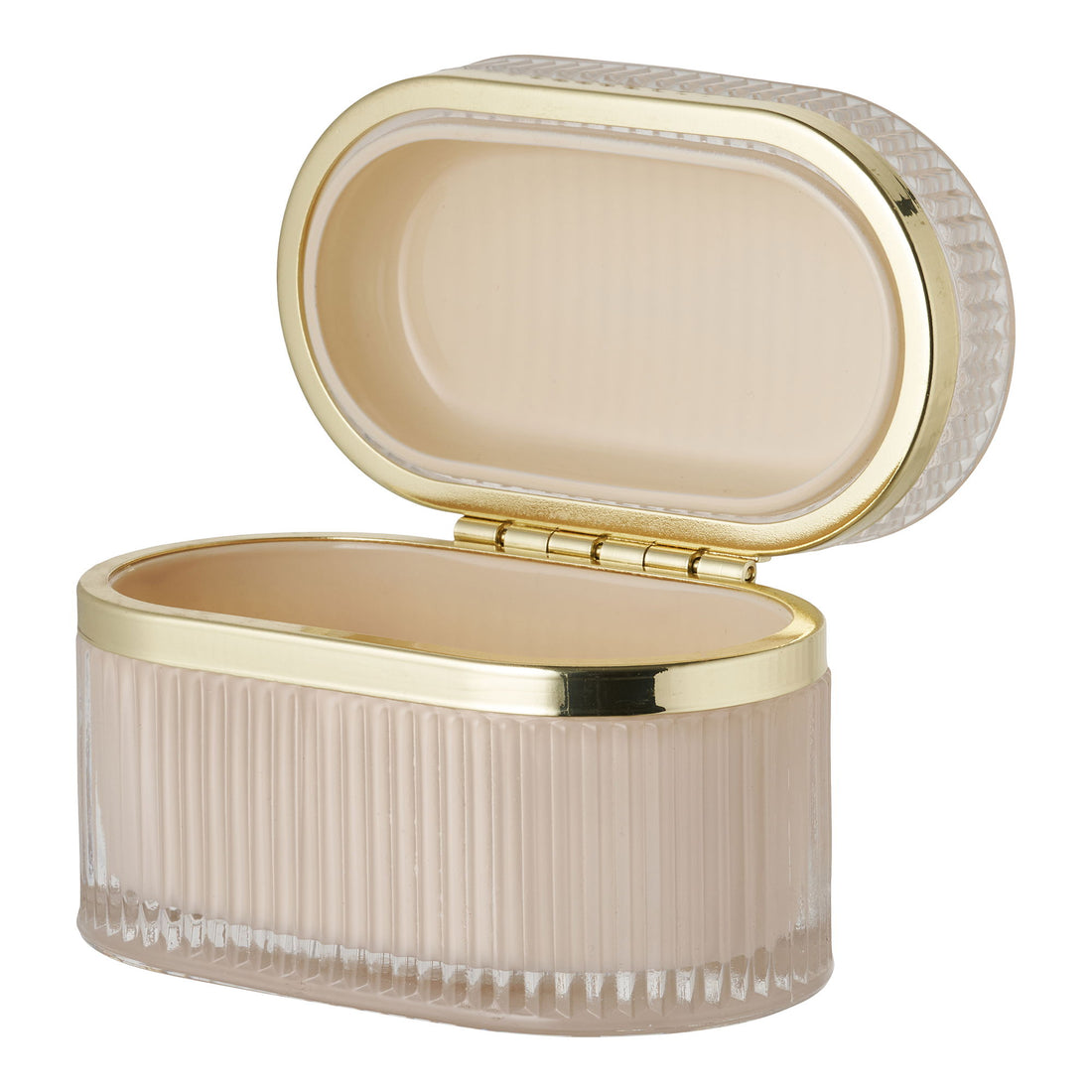 Rakkaus Glass Box - Lasilaatikko, alaston/messinki 13,5x8x9 cm