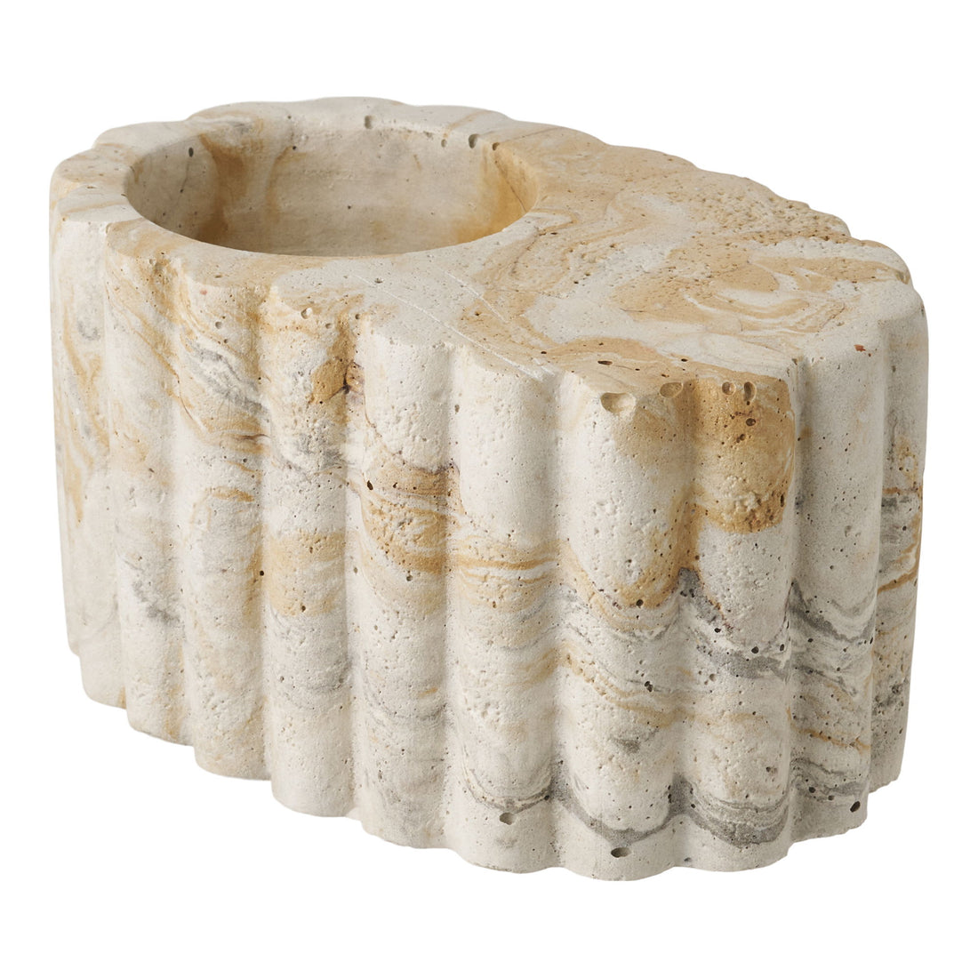 Majakot - majakovaihe, sementti, ruskea/beige Ø10,5x6 cm