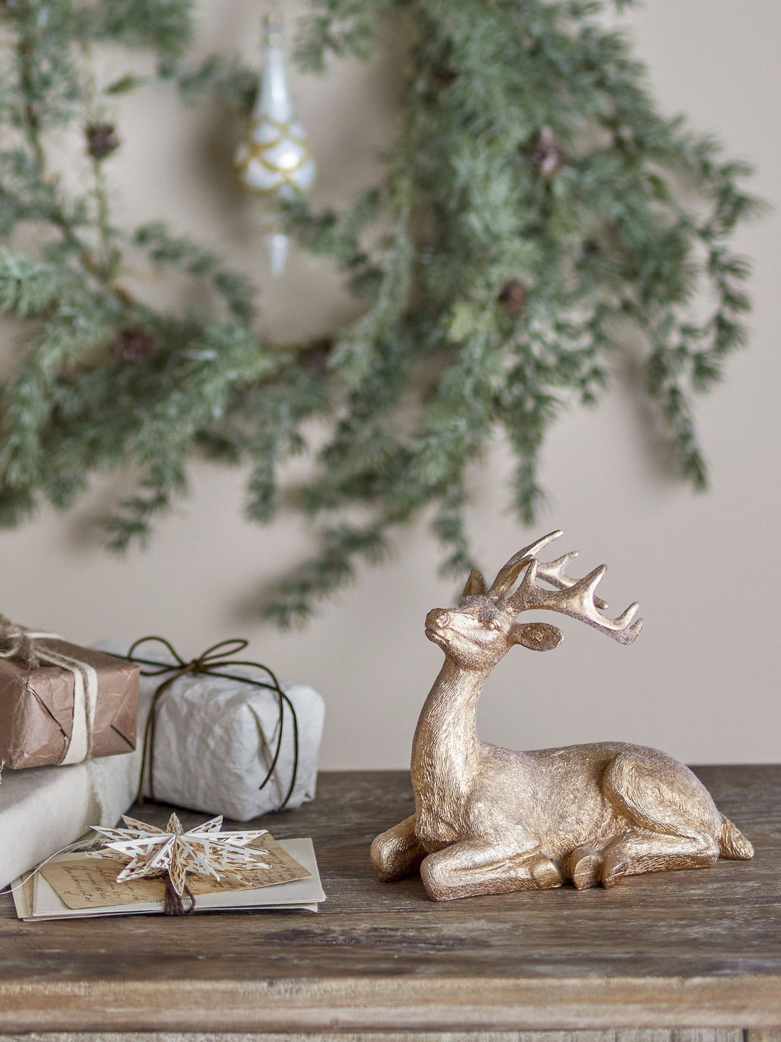 Bloomingville Pranzer Deco, kulta, polyresiini