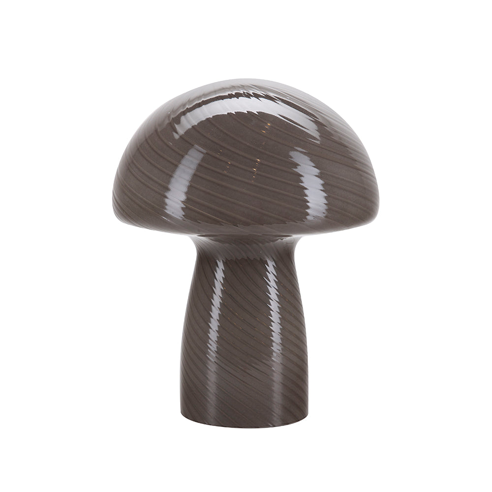 Bahne - sienilamppu / sienpöytävalaisin, tummanharmaa - H23 cm.