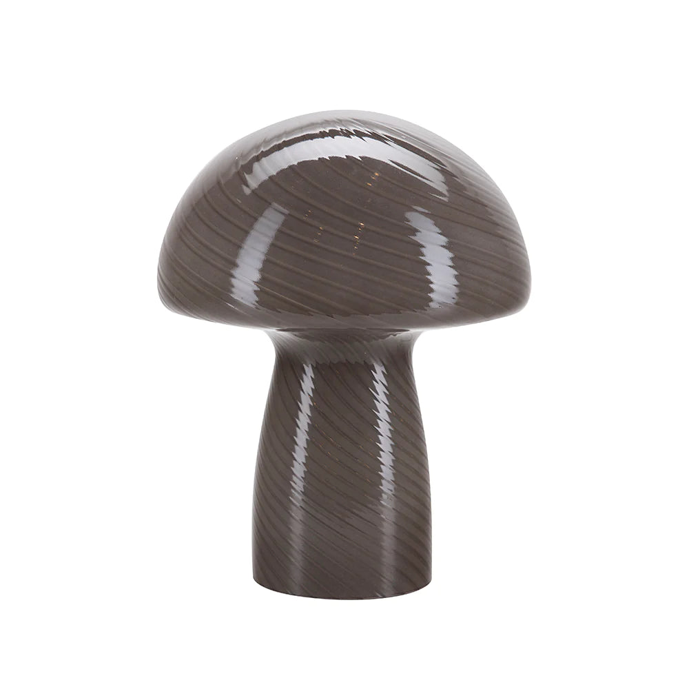 Bahne - sienilamppu / sienpöytävalaisin, tummanharmaa - H32 cm.