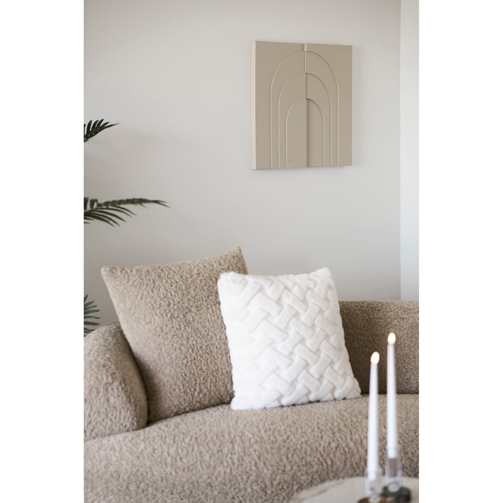 INA -seinäkoriste - seinäkoriste, beige 60x60 cm