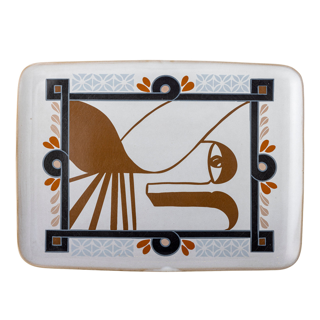 Bloomingville Rudaur tarjoilee ruokaa, sinistä, kivivarusteita