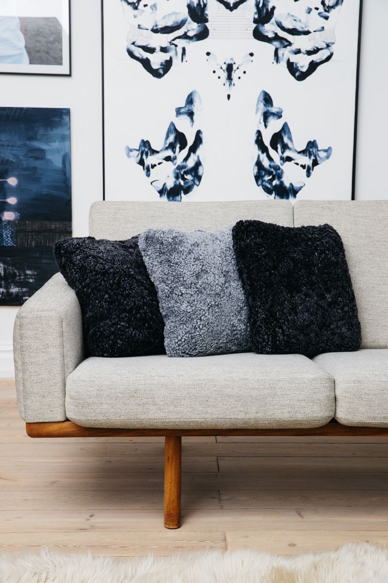 Lampaannahkainen tyyny | Lyhytkarvainen | Uusi-Seelanti | Kaksipuolinen | 40x40 cm