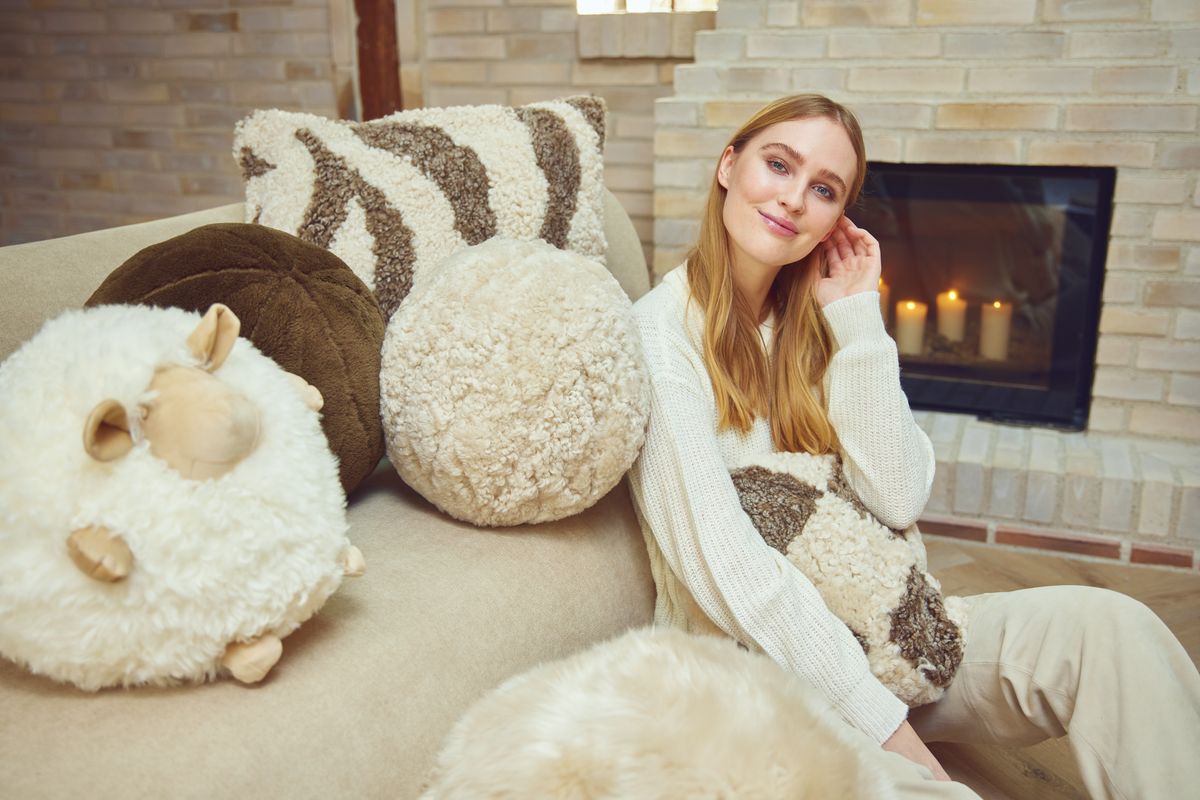 Söpö lampaantyyny| Ø 28 cm