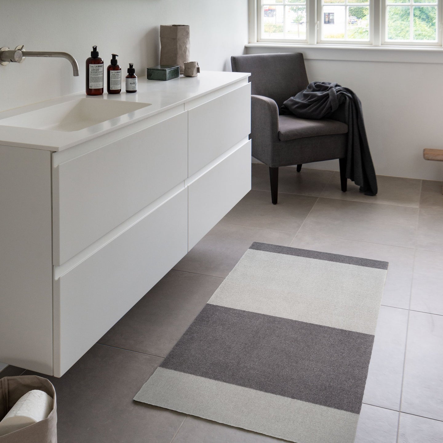 STRIPES HORISONTAL - GRÅ/LYS GRÅ - Tica Copenhagen - DesignGaragen.dk