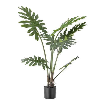 Bloomingville Philodendron Plant, vihreä, keinotekoiset kukat