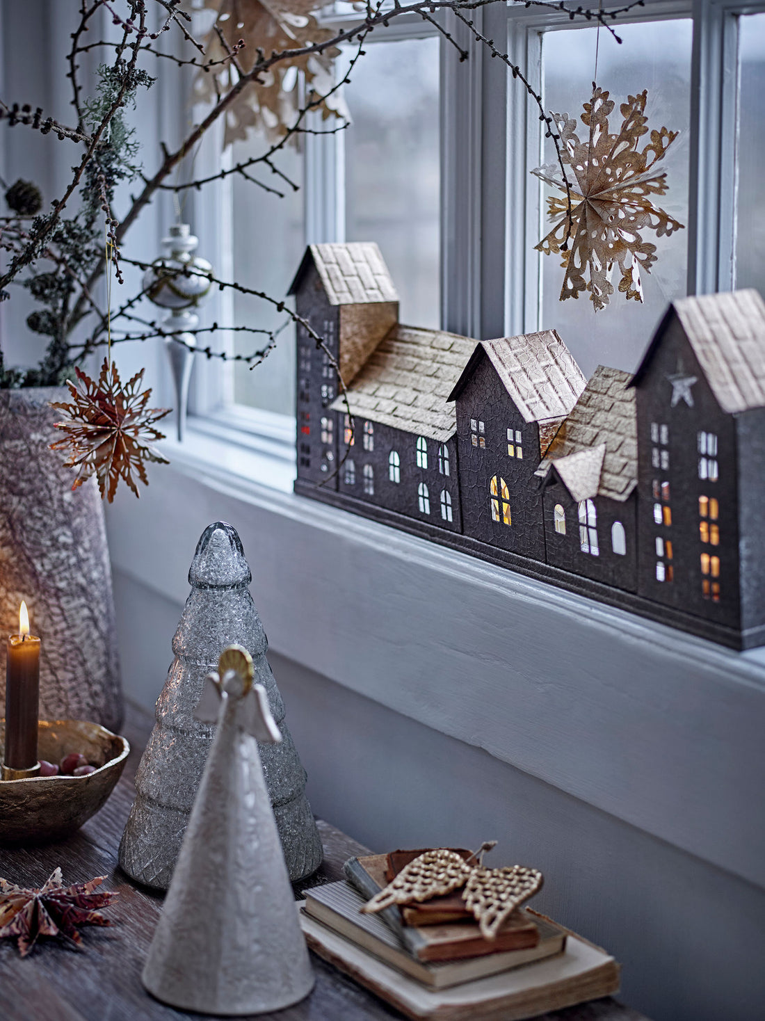 Bloomingville Emilius Deko -puut, hopea, kierrätetty lasi