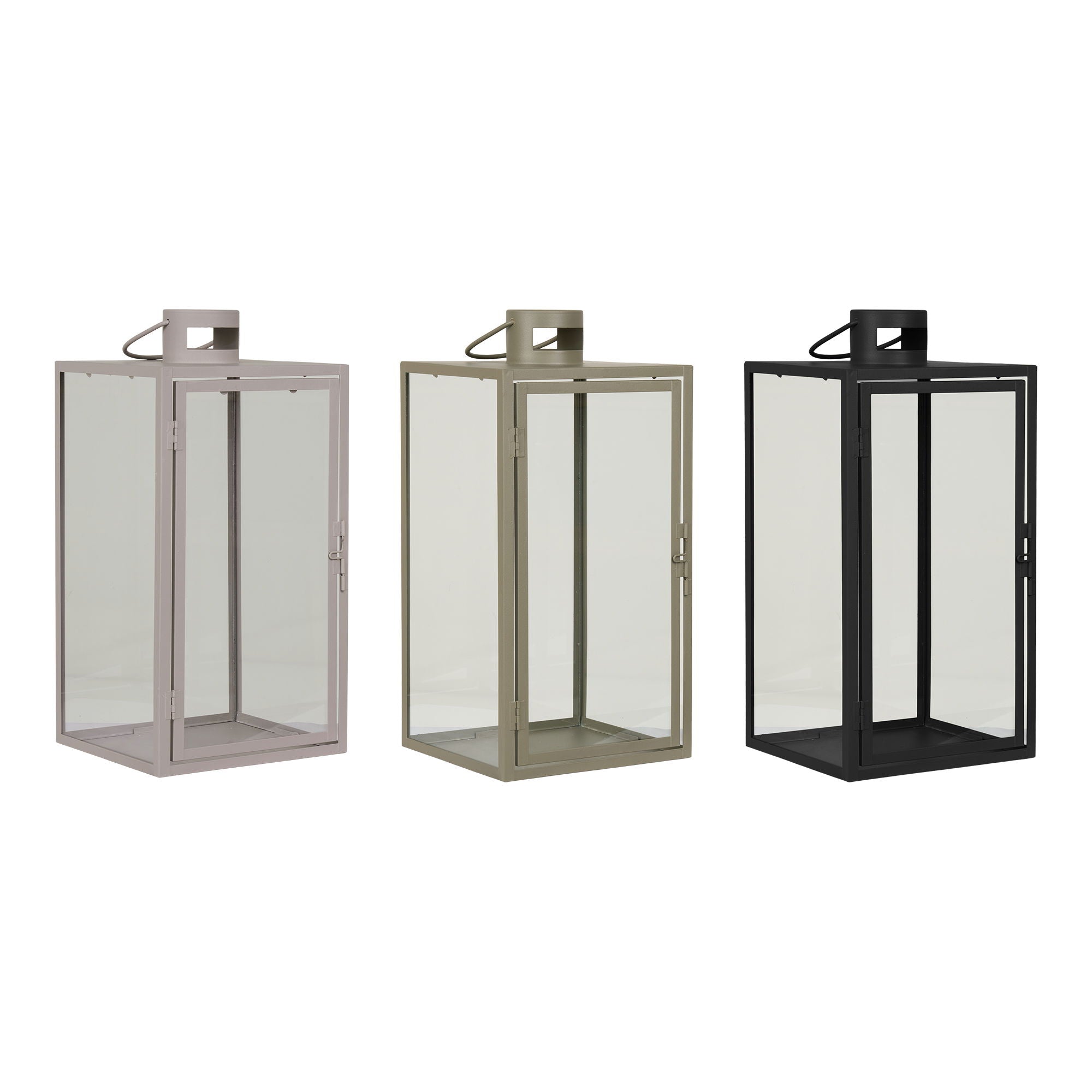 Alabama Lantern Display - Lanterns Display, Black, Beige, Vihreä sarja 36