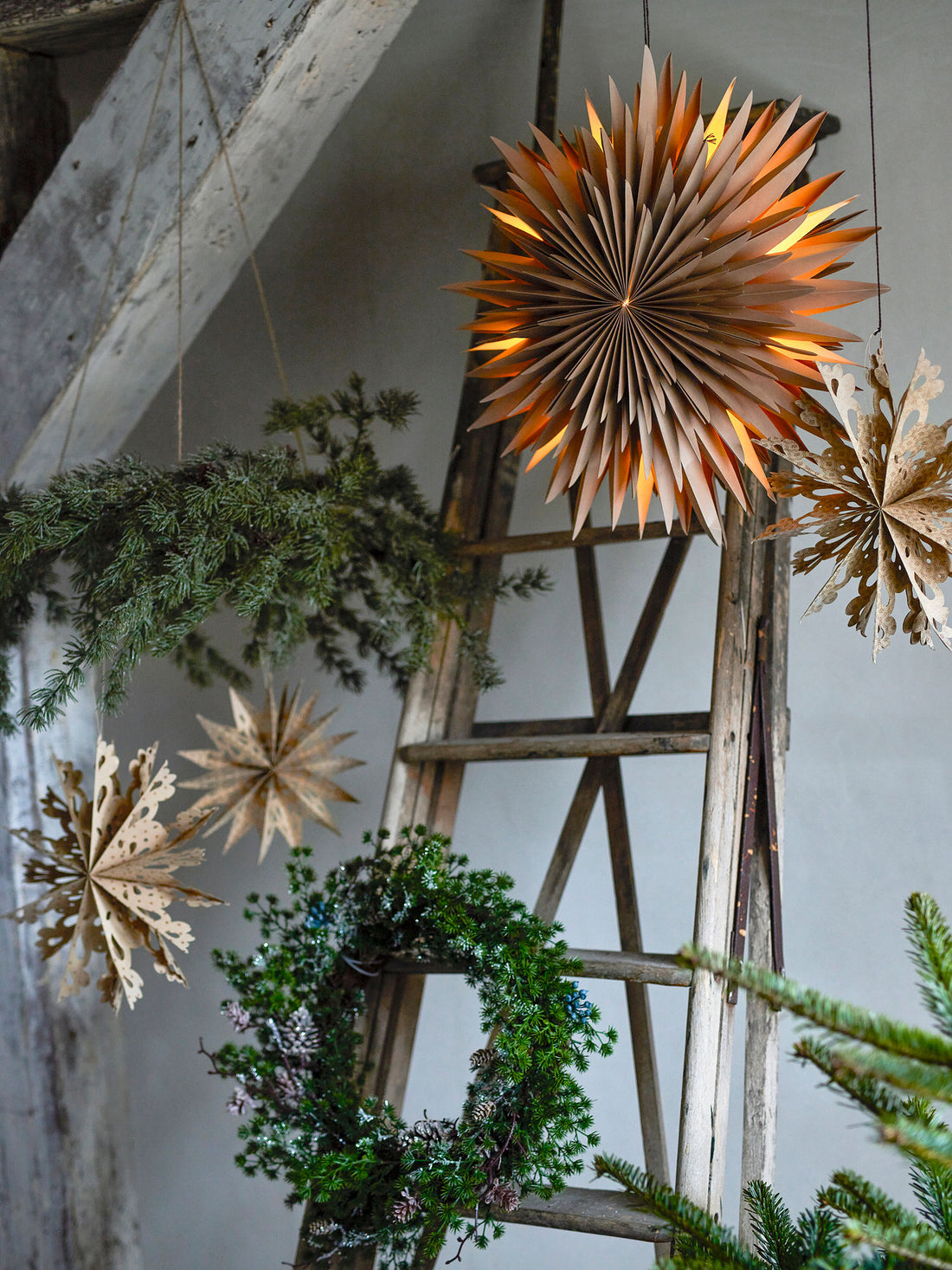 Bloomingville Cedar Seppele, vihreä, keinotekoiset kukat