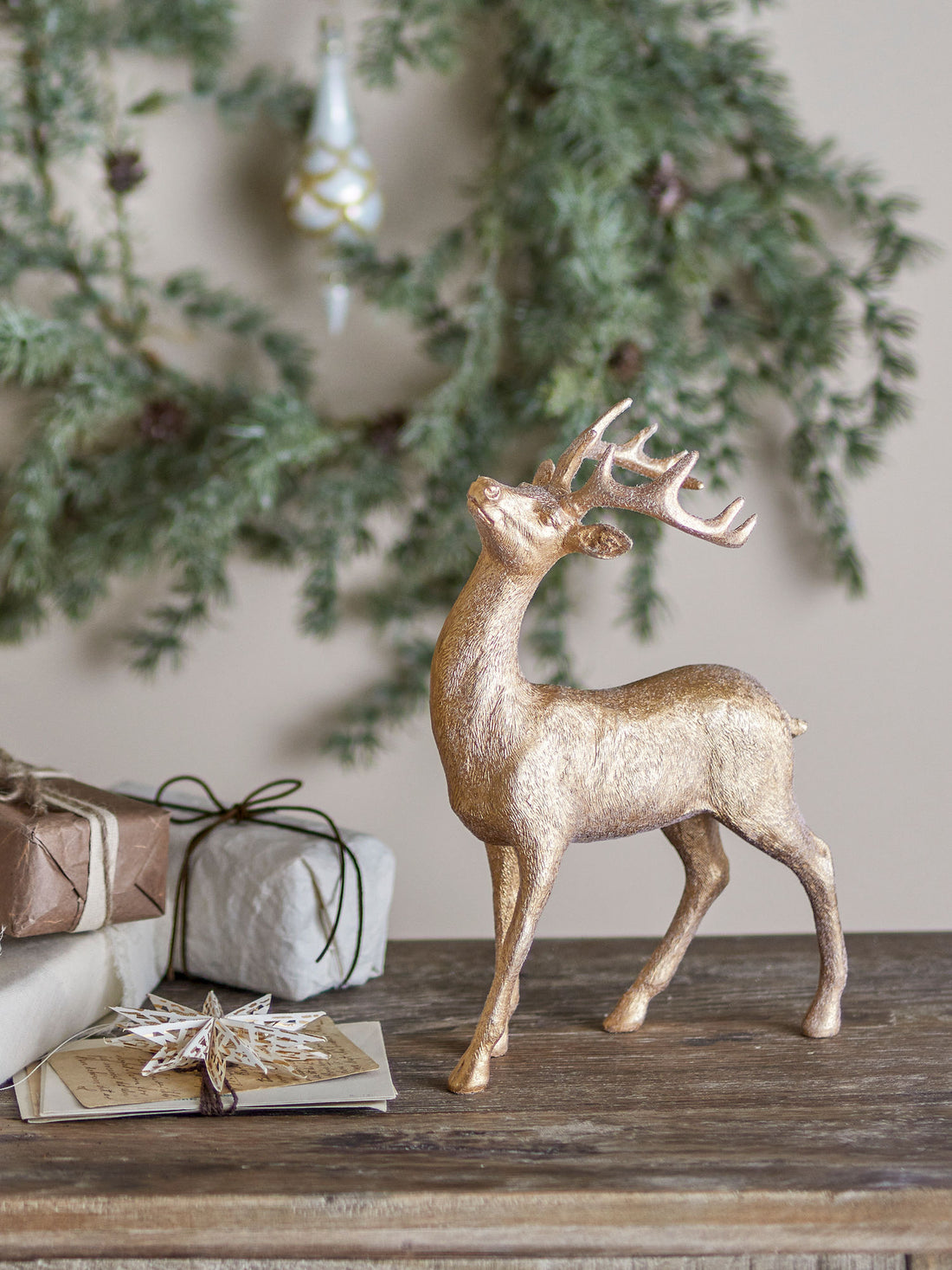 Bloomingville Pranzer Deco, kulta, polyresiini