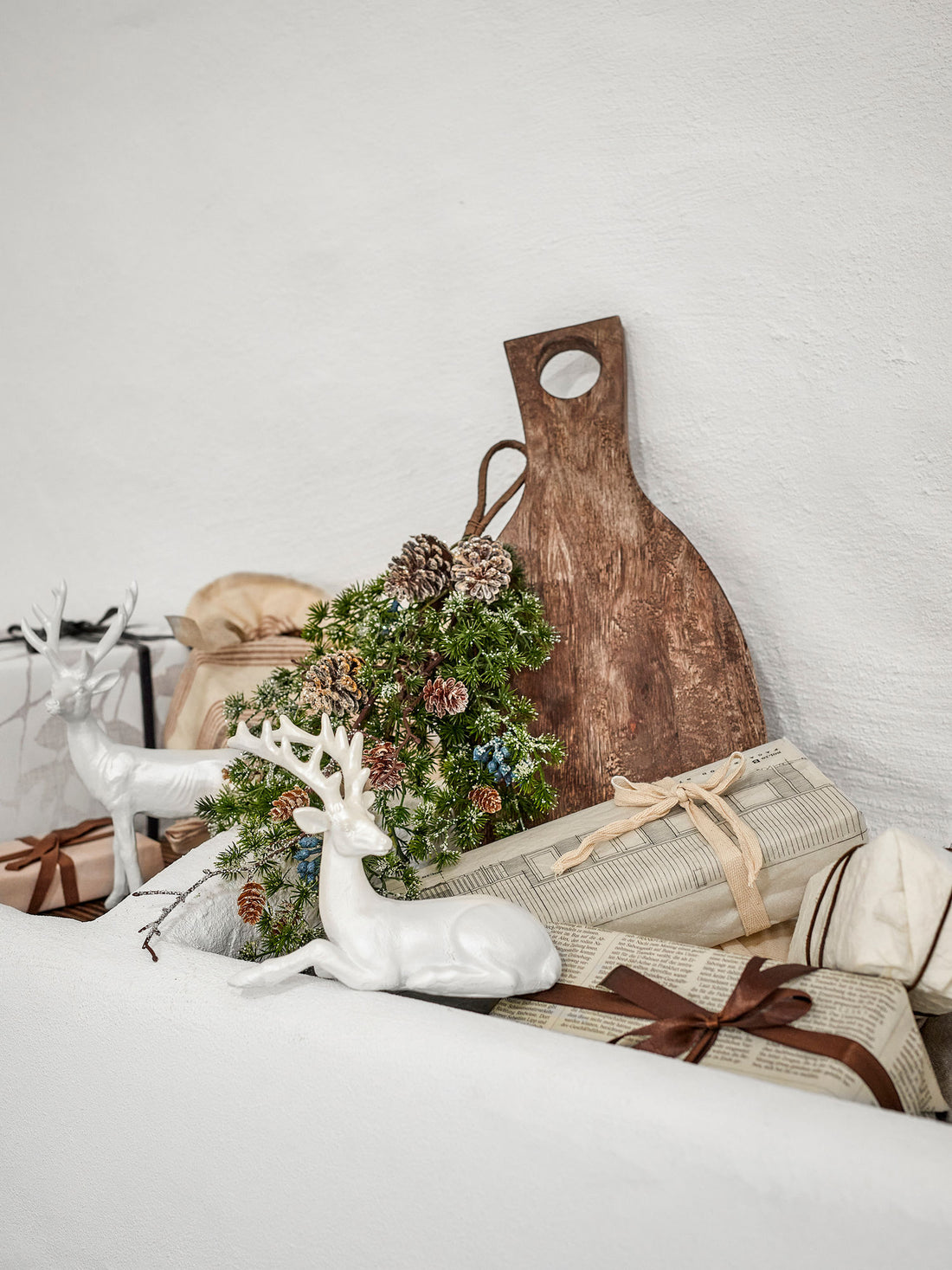 Bloomingville Pranzer Deco, valkoinen, polyresiini