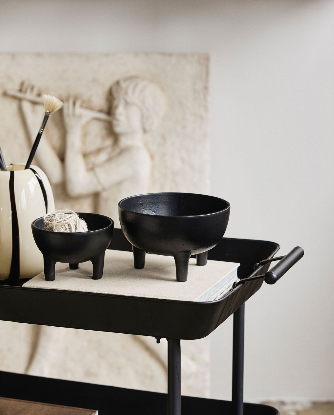 Lamu -kulho säilytystilaan - Ø13 cm - musta