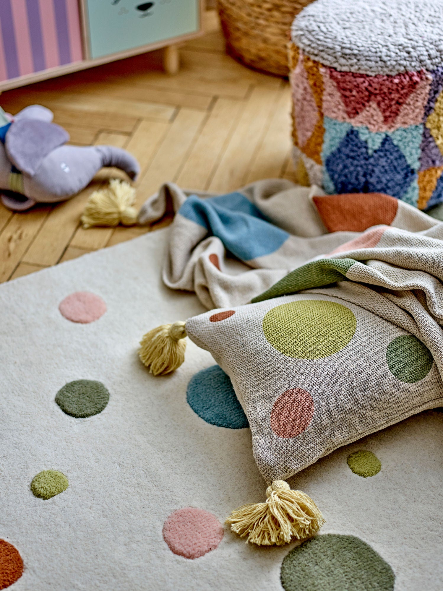 Bloomingville Mini Clennie -matto, luonto, villa