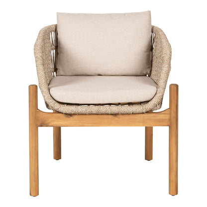 Ruokapöydän tuoli, akaasia, beige, sis. Tyyny