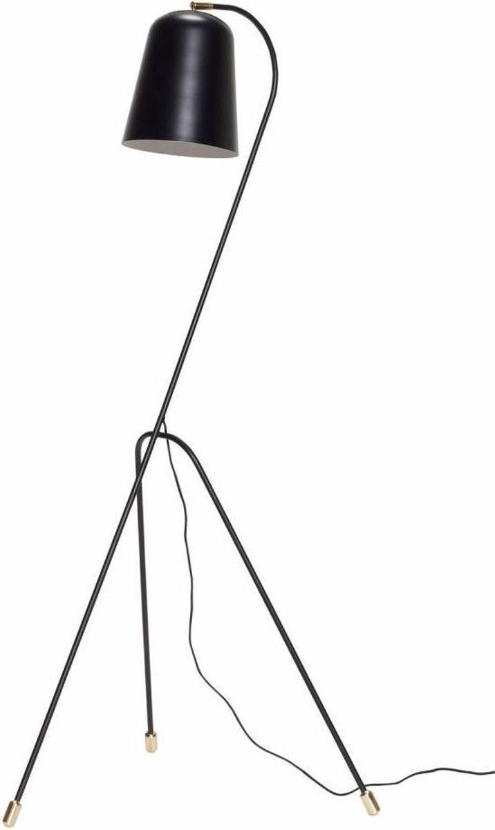 Hübsch -lattiavalaisin - 55 x 55 cm x H156 cm - musta ja messinki