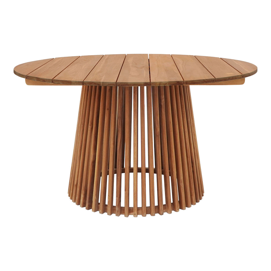 Ruokapöytä, teak, luonto&lt;br&gt;Ø120x75 cm