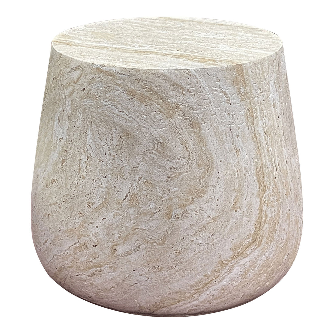 Sivupöytä, kuitusavi, luonto&lt;br&gt;Ø47,5x41 cm