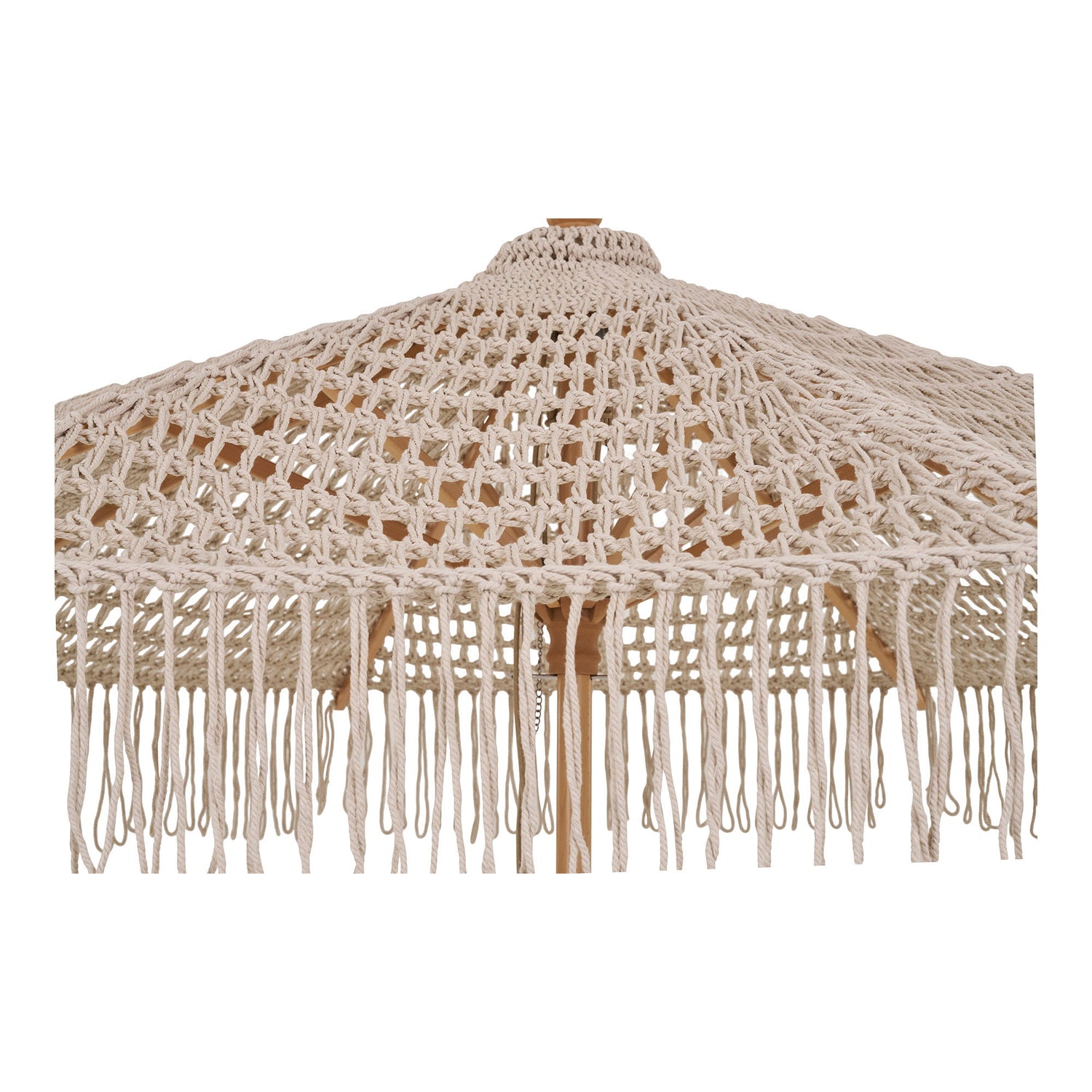 Päivävarjo, puuvillaa, puutikku, beige<br>ø 250 cm