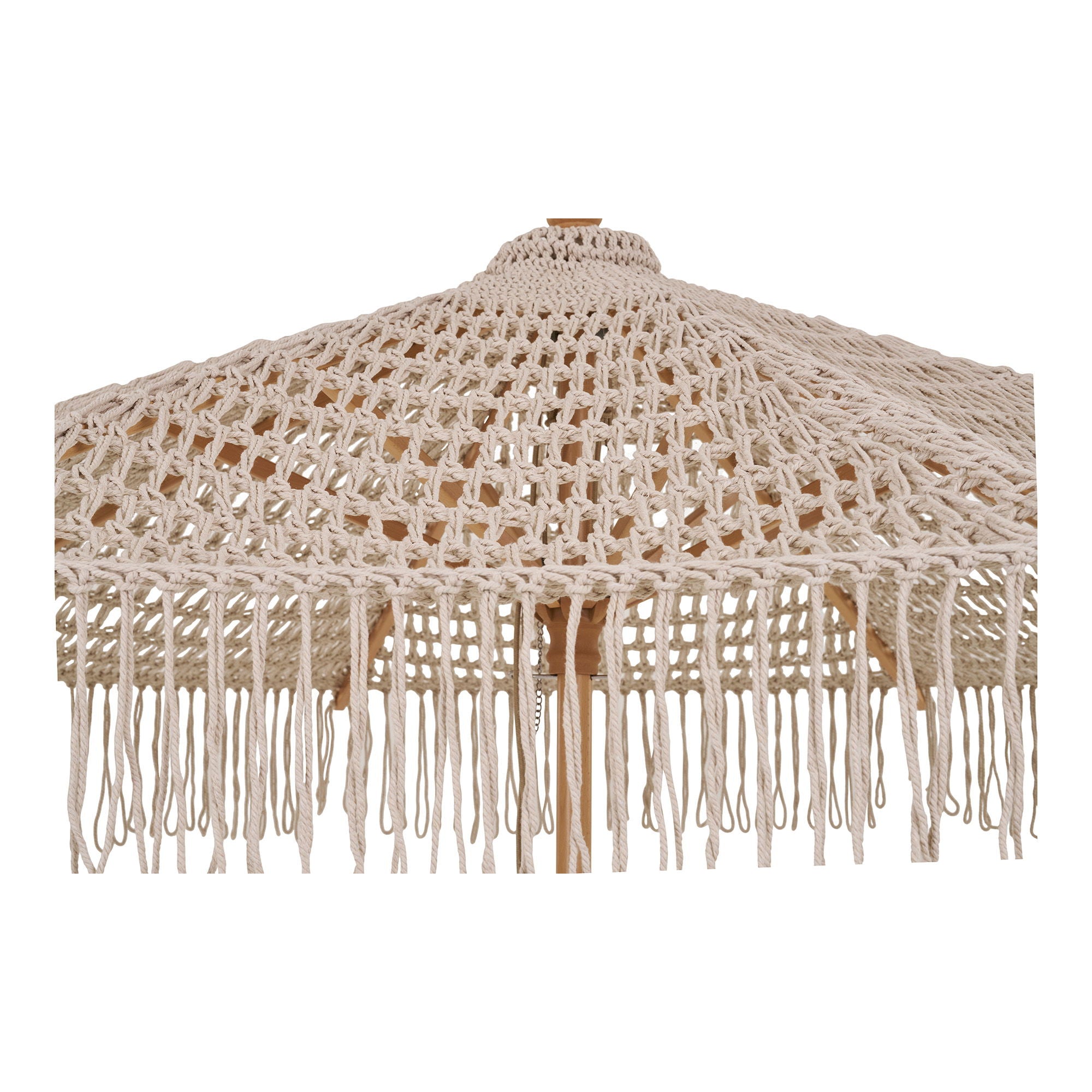 Päivävarjo, puuvillaa, puutikku, beige<br>ø 250 cm