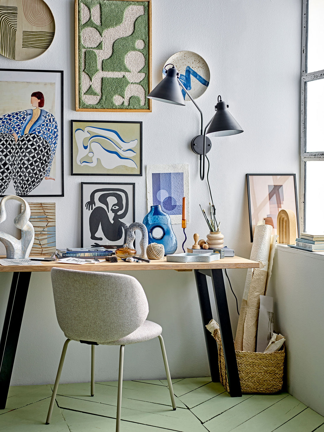 Bloomingville Vivianne -kuva kehyksellä, mustalla, kaveri