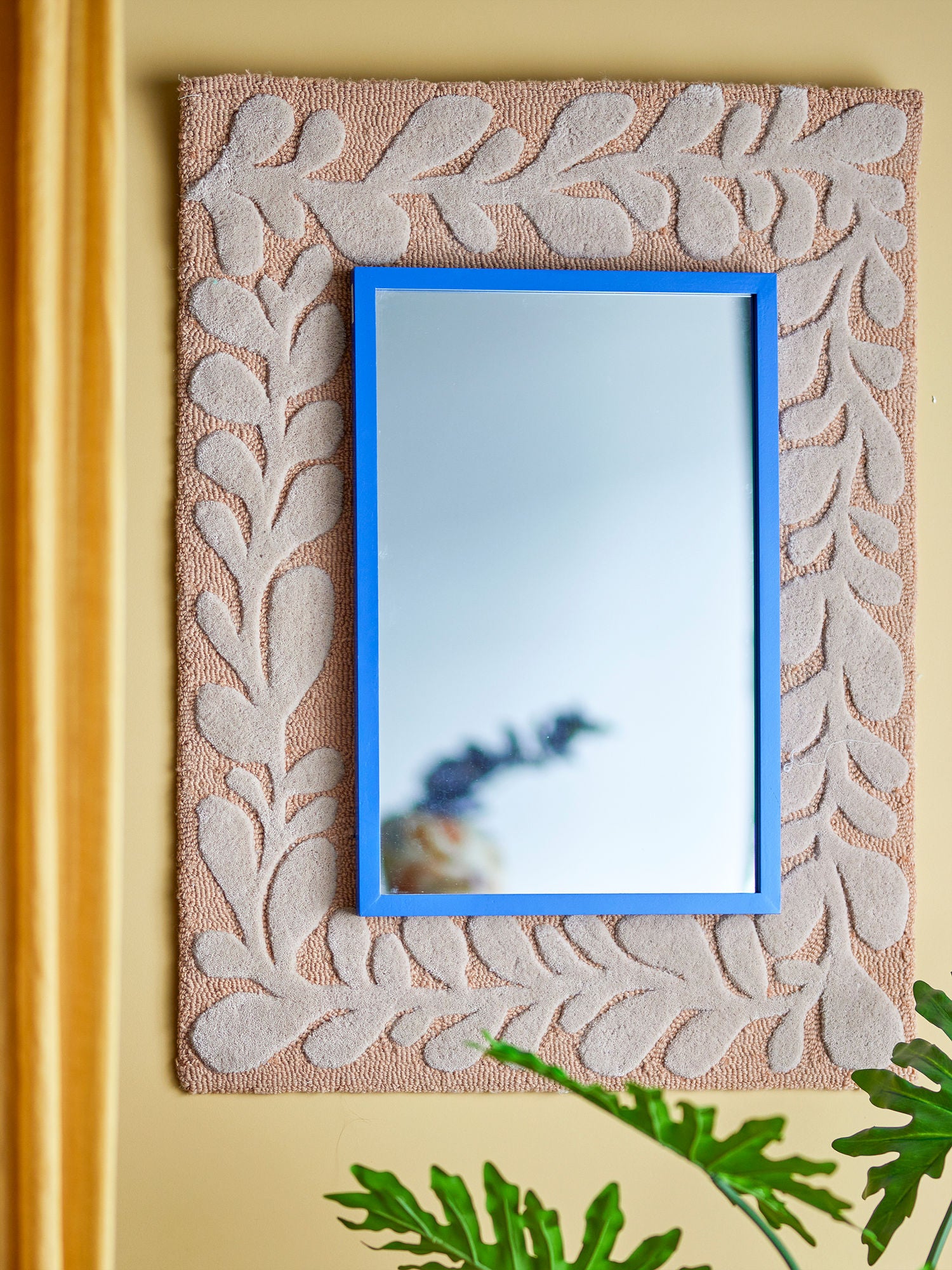 Bloomingville Atle Wall Mirror, Blue, MDF