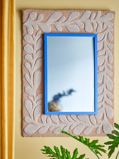 Bloomingville Atle Wall Mirror, Blue, MDF