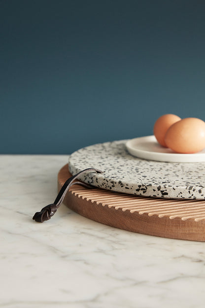 Monarch-leikkuulaudat Pyöreä Natural (2 kpl sarja) - ø33xh2, ø40xh2cm