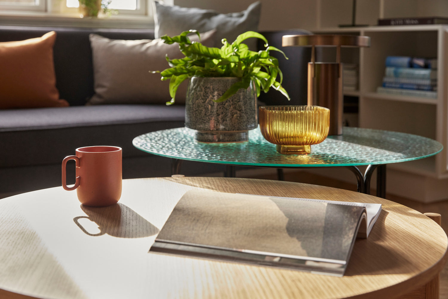 Heritage sohvapöytä Natural - ø86xh40cm