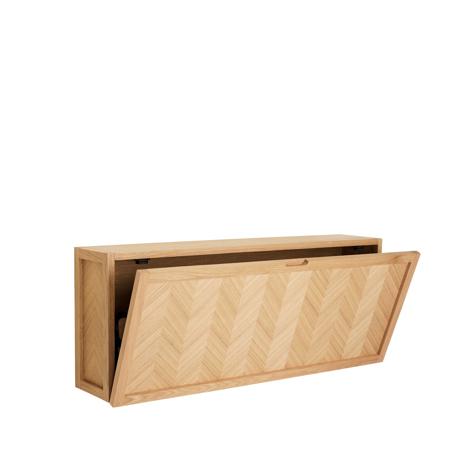 Herringbone kenkäkaappi Suuri Natural - 100x25xh40cm