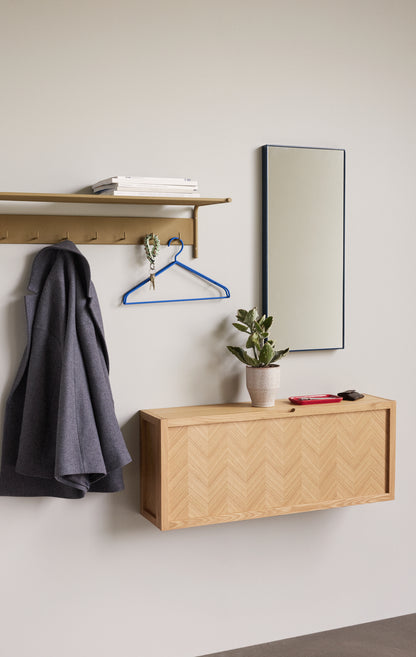 Herringbone kenkäkaappi Suuri Natural - 100x25xh40cm