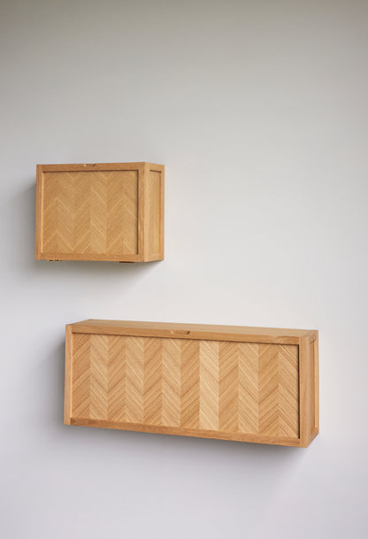 Herringbone kenkäkaappi Suuri Natural - 100x25xh40cm
