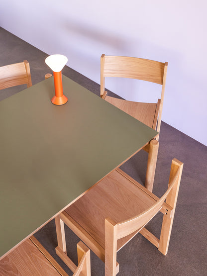 Vino ruokapöytä suorakaiteen muotoinen oliivinvihreä - 190x107xh75cm