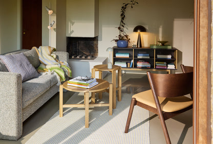 Neljä sohvapöytä Natural (2 kpl sarja) - ø68xh42cm, ø48xh55cm