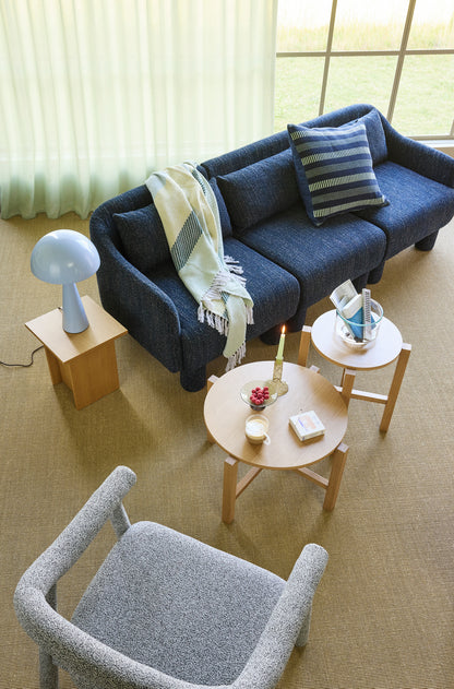 Neljä sohvapöytä Natural (2 kpl sarja) - ø68xh42cm, ø48xh55cm