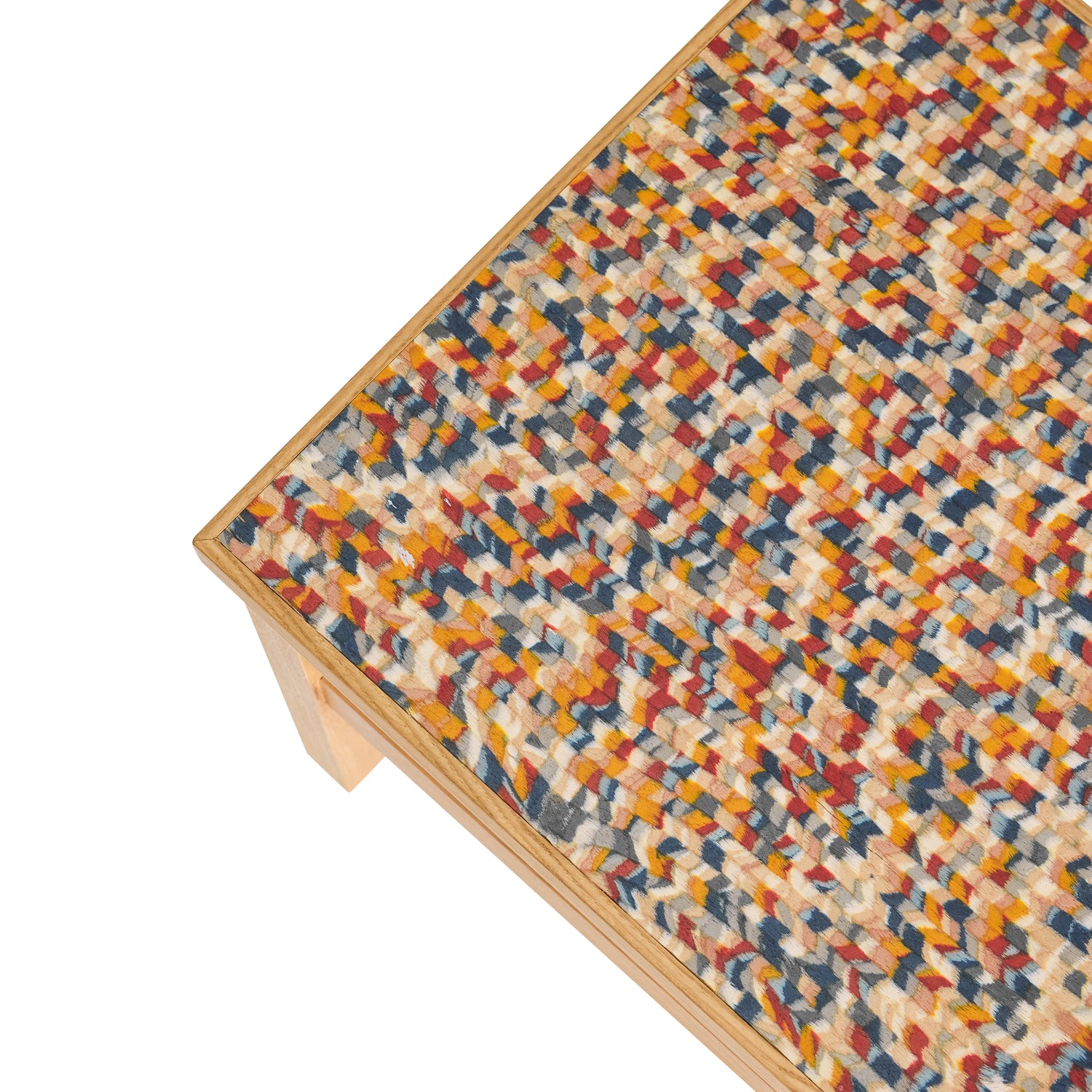 Konfetti-sivupöytä monivärinen - 40x40xh38cm