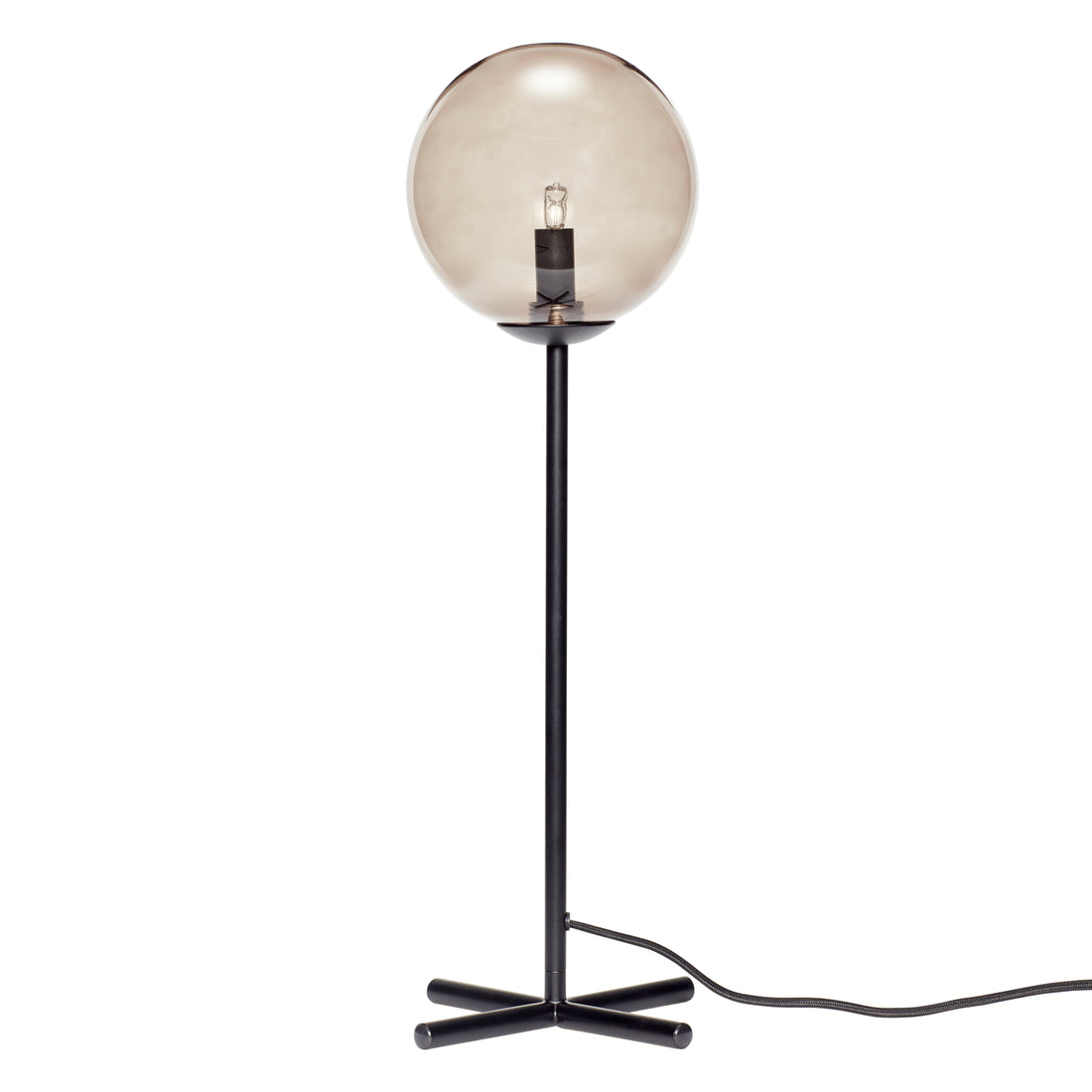 Champ Table Lamp Black/Smoke Color - Ø20xH50Cm, ​​G9/18W/LED 3W