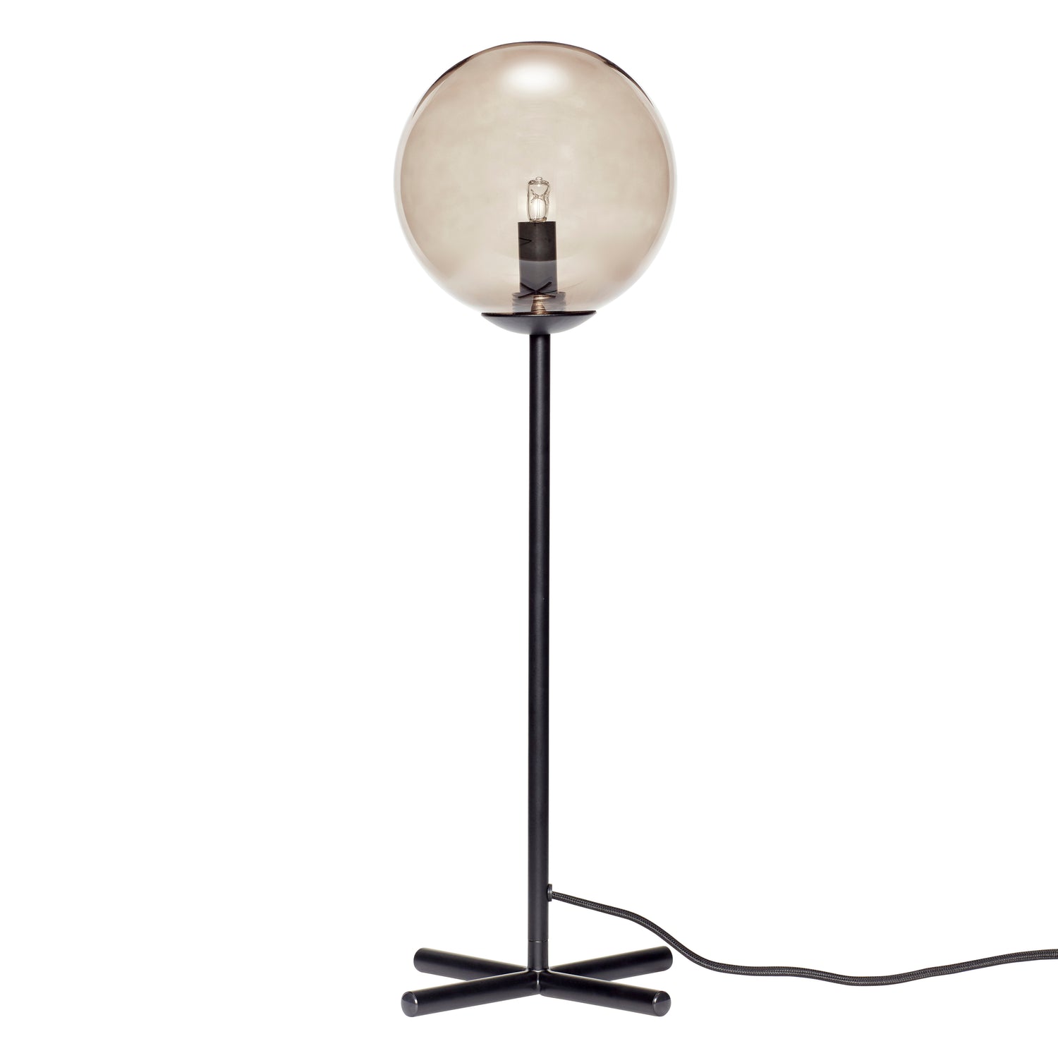 Champ Table Lamp Black/Smoke Color - Ø20xH50Cm, ​​G9/18W/LED 3W