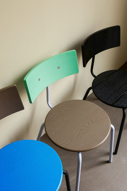 Hübsch Koi ruokasali tuoli ruskea/vihreä/violetti