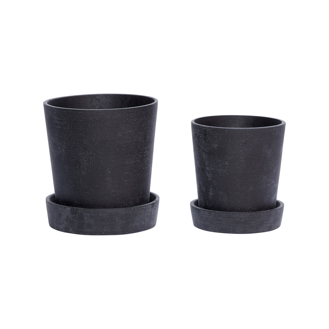 PODIUM POT Pieni musta (2) - Ø14xH16, Ø17xh19cm