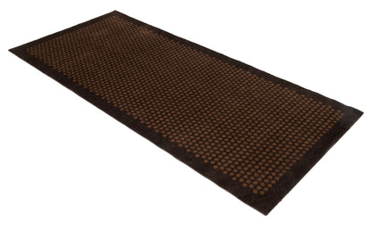 Uutiset - matto/oli 90 x 200 cm - dot/cognac -dark brown