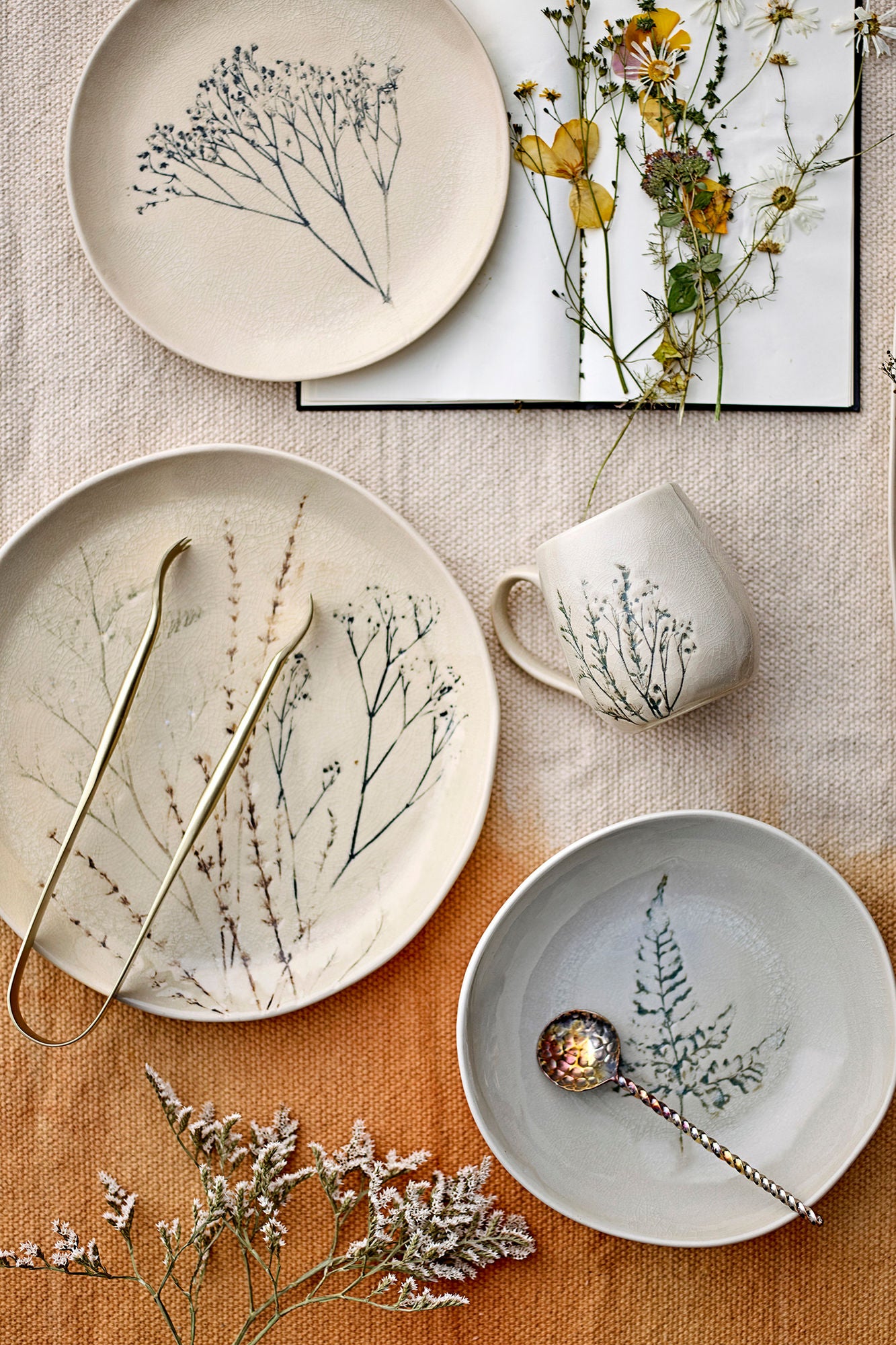 Bloomingville Bea Plate Deep, Multip, Luonto, Stoneward
