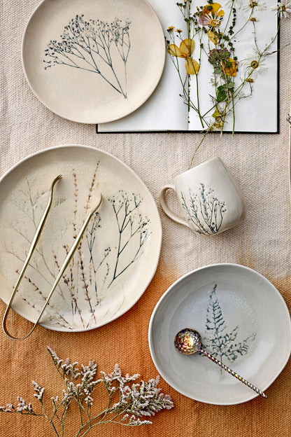 Bloomingville Bea Plate Deep, Multip, Luonto, Stoneward
