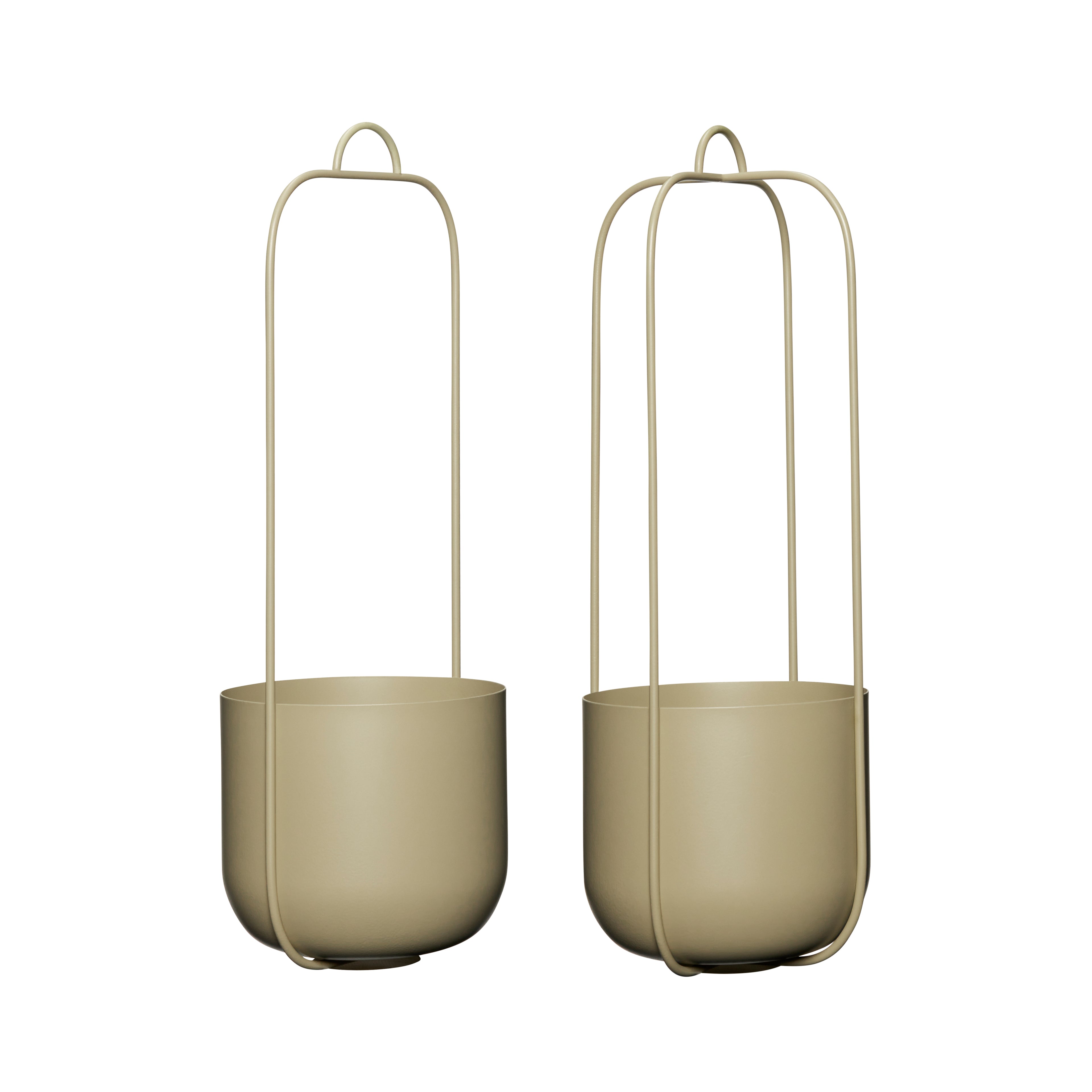 Lotus -roikkuu potti khaki (sarja 2) - Ø16xh44cm