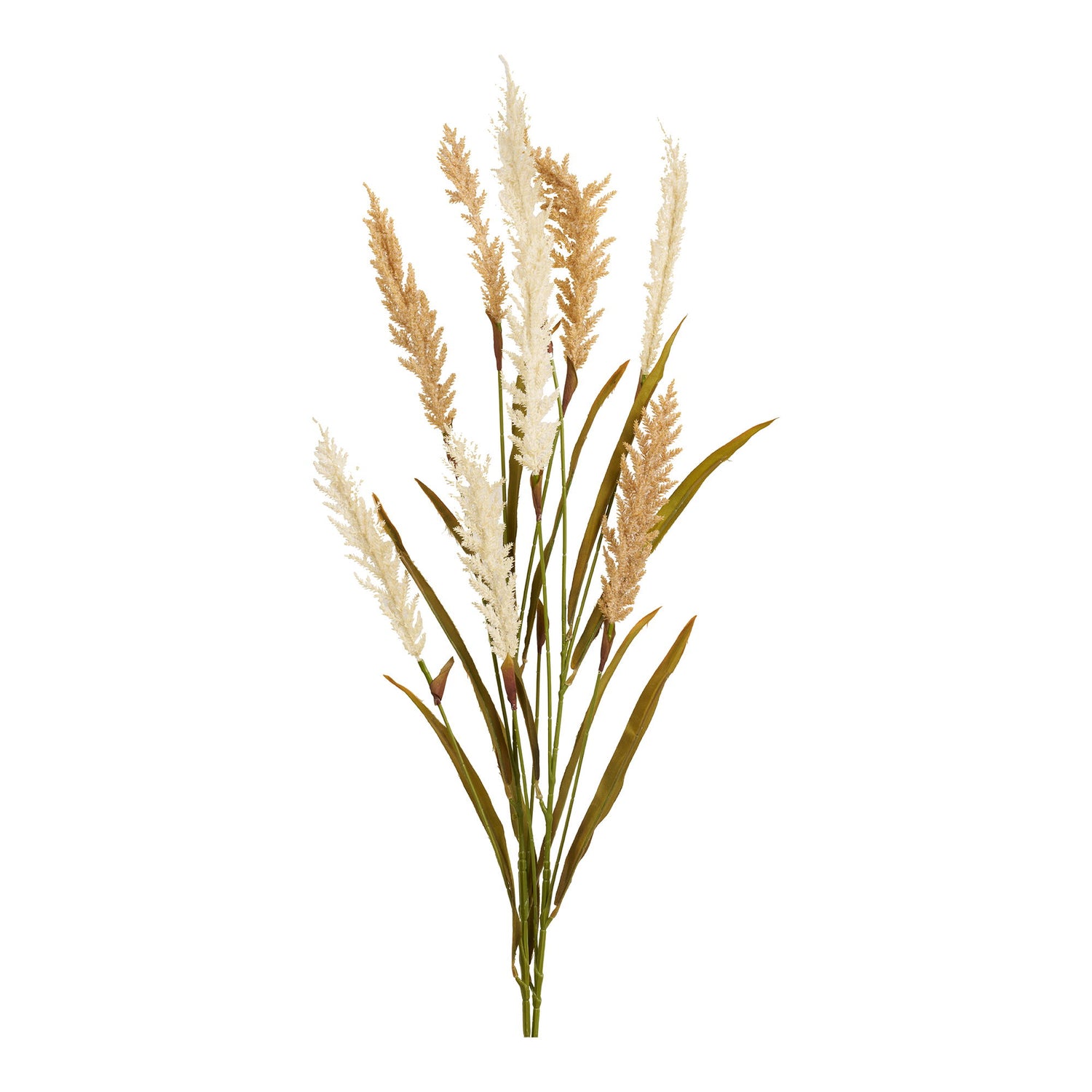 Dekon ruoho - Deko -ruoho, keinotekoinen, beige/hiekka, 2 varrta, H: 130 cm