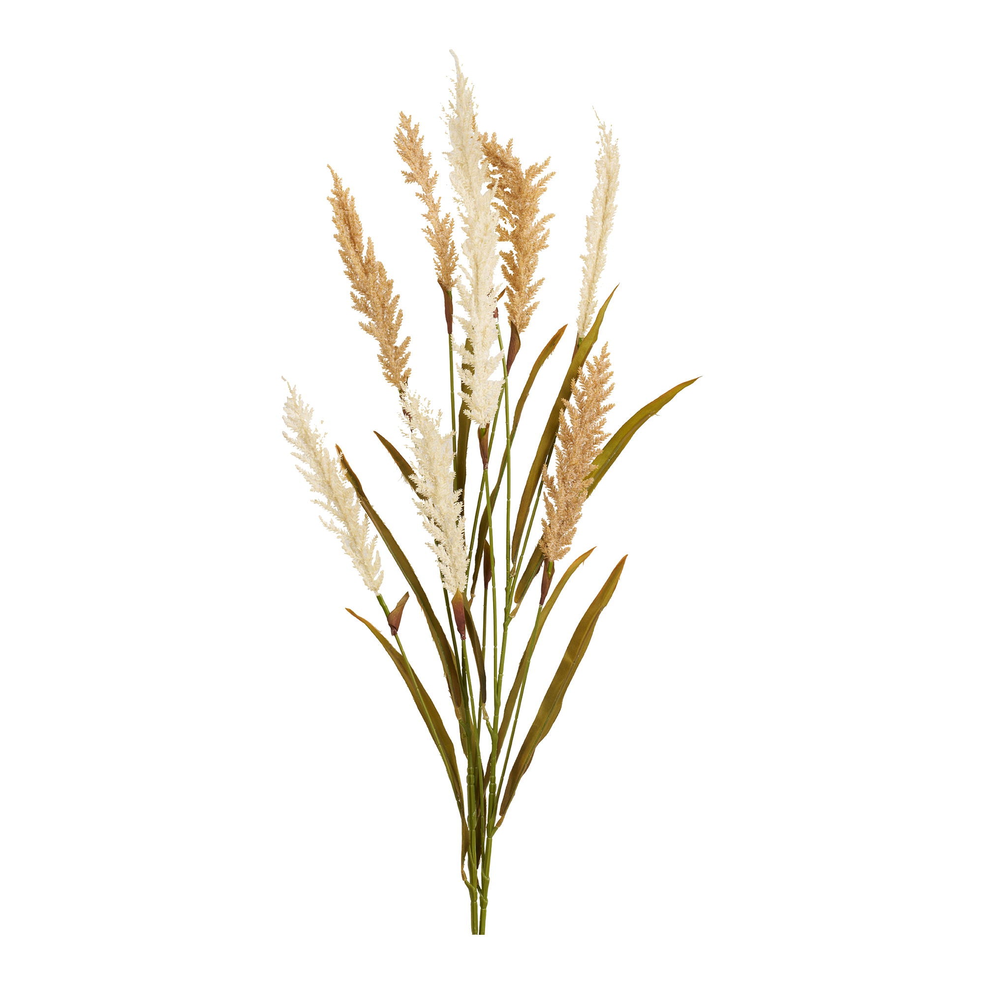 Dekon ruoho - Deko -ruoho, keinotekoinen, beige/hiekka, 2 varrta, H: 130 cm