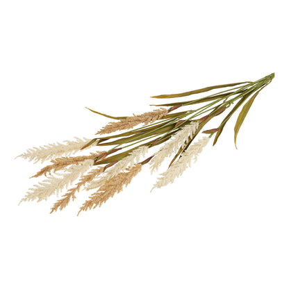 Dekon ruoho - Deko -ruoho, keinotekoinen, beige/hiekka, 2 varrta, H: 130 cm
