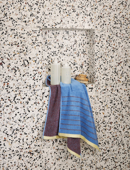 Hübsch Promenade -pyyhe iso violetti/sininen