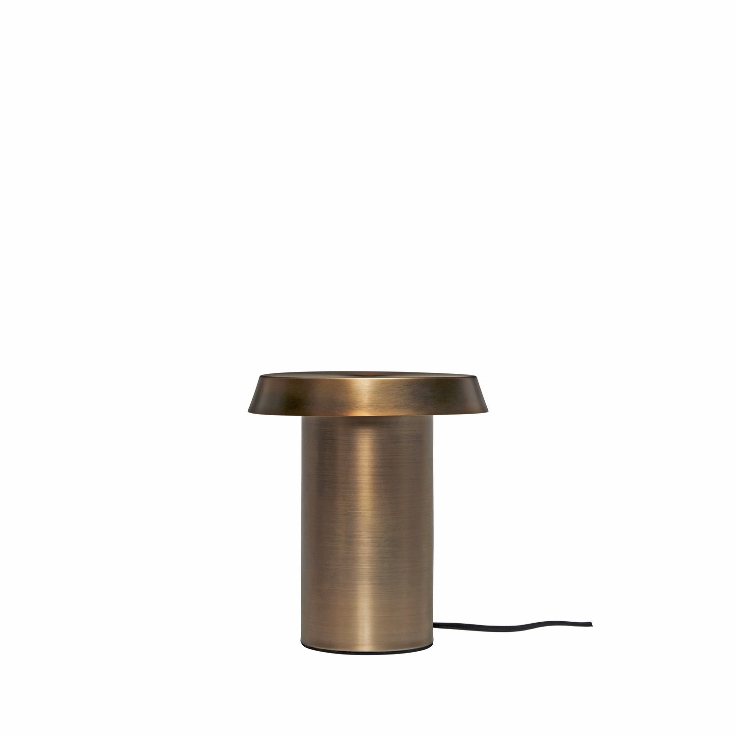 Innokas pöytävalaisin ruskistettu messinki - Ø20xh22cm, LED